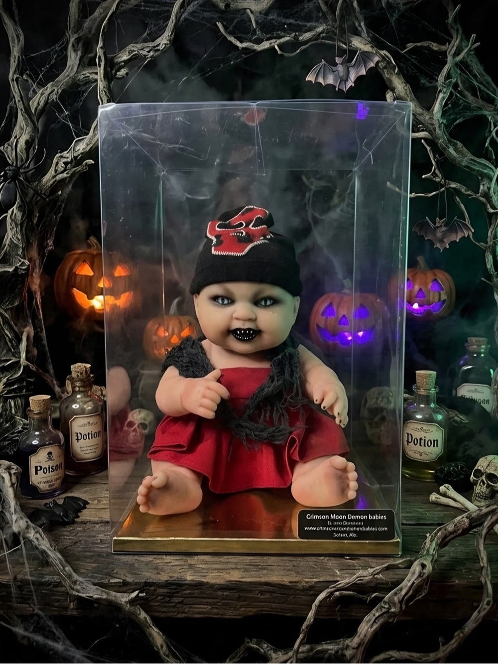 Crimson Moon Demon Baby Doll – Red Outfit
